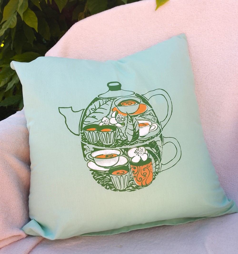 polštářek k posezení u čaje